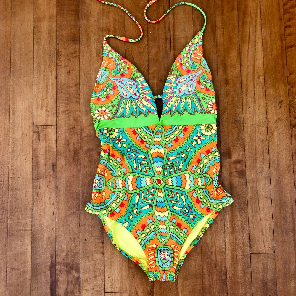 Nanette Lepore One Piece Retro Halter  One Piece S